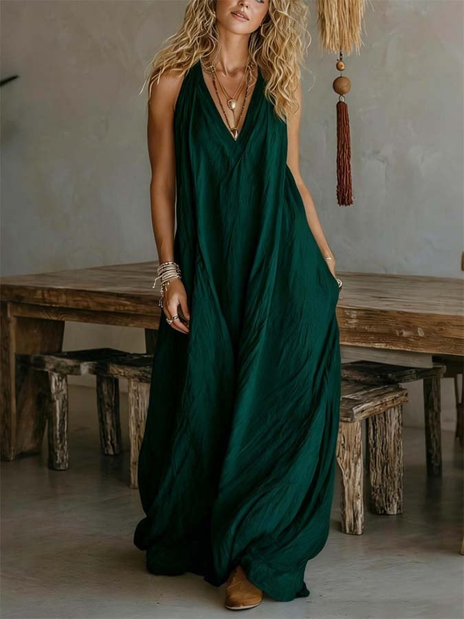 Women'S Casual Solid ColorDress