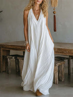 Women'S Casual Solid ColorDress