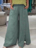 Women's Cotton And Linen Casual Pants