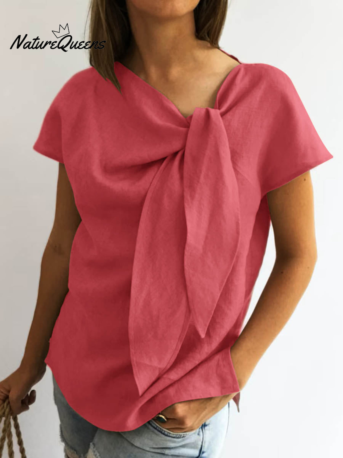 Women's Casual Cotton And Linen Elegant Top