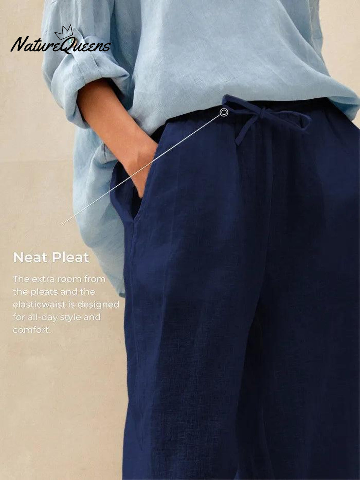 100% Linen Classic Pants LYON