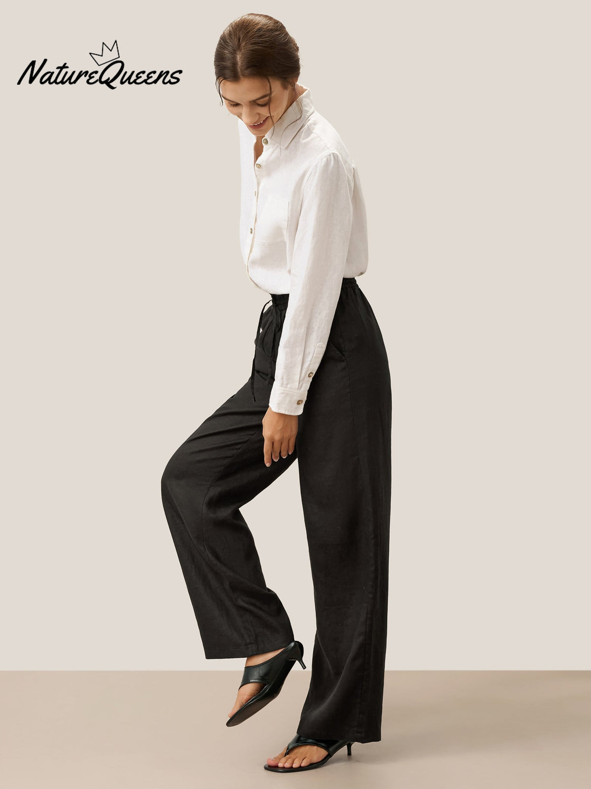 100% Linen Classic Pants LYON