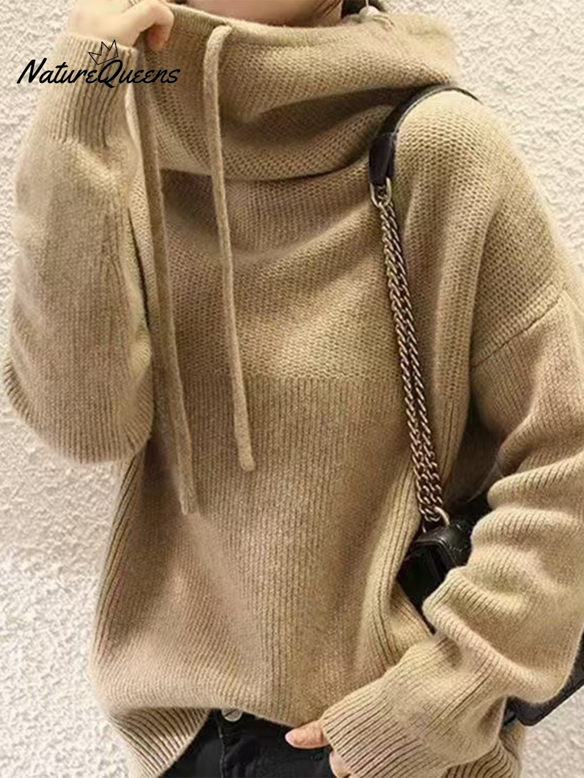 Cozy Loose Turtleneck Pullover Sweater