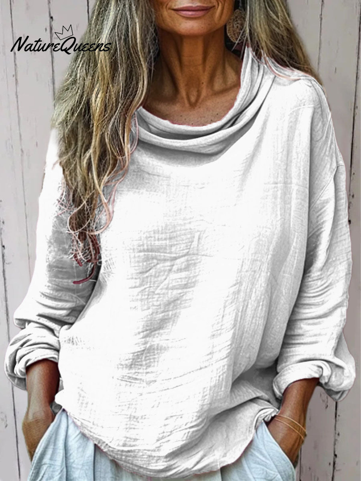 Women's Solid Color Casual Long Sleeve Comfortable Cotton Shirt