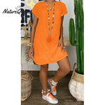 Mabel - Casual Dress | 50% Discount! Orange / S