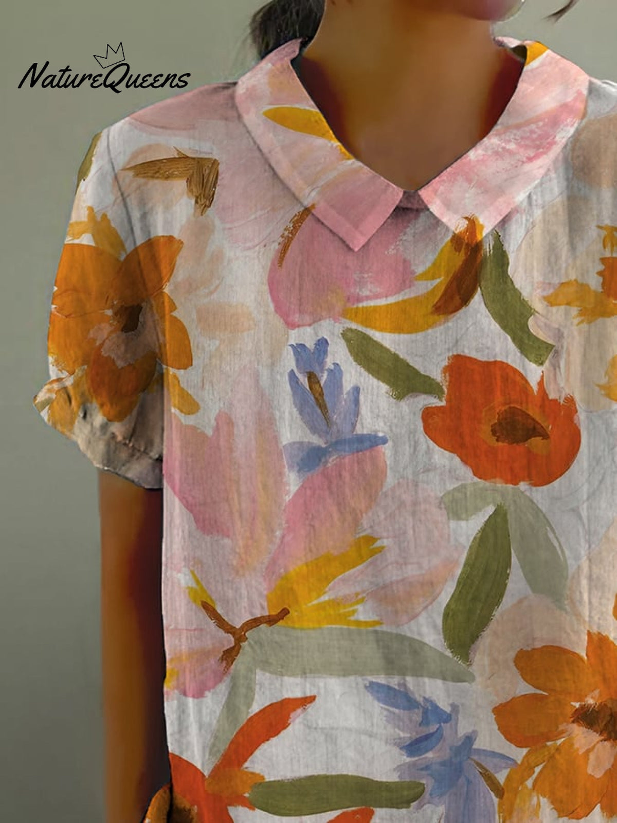 Women’s Art Floral Vintage Casual Shirt