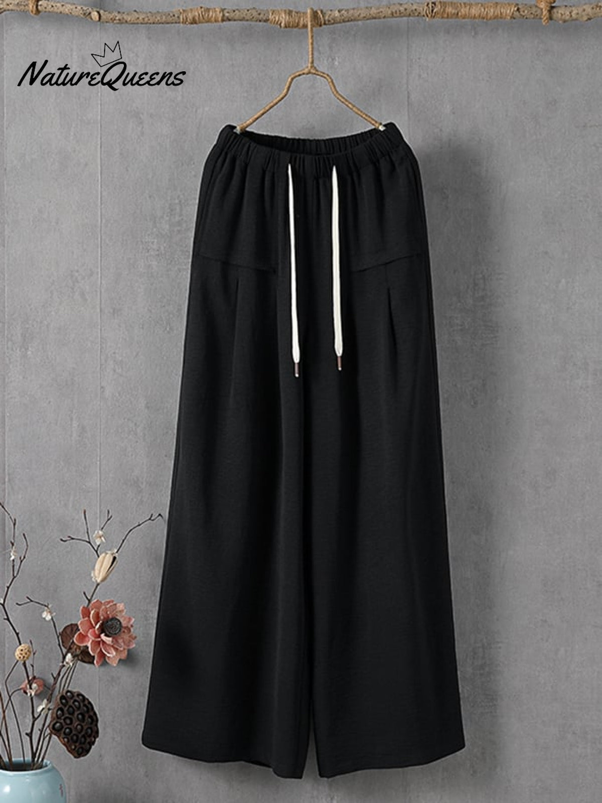 Women's Solid Color Simple Versatile Loose Casual Pants