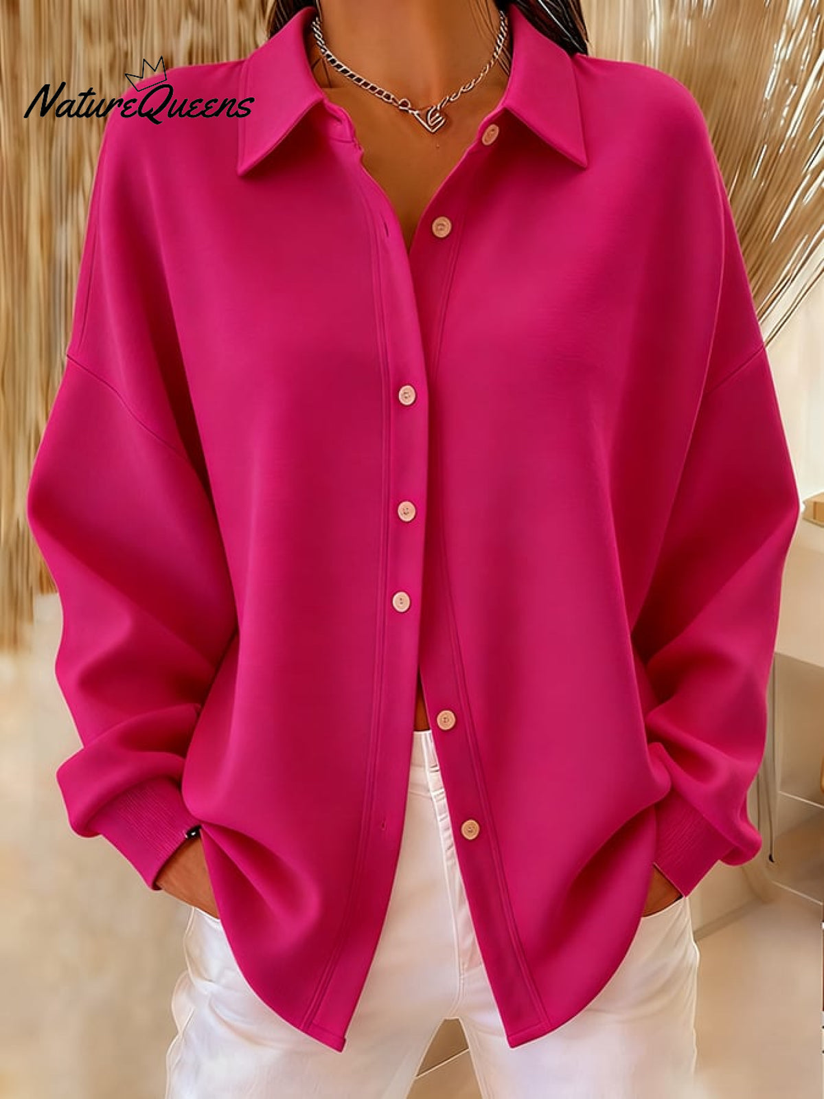 Women's Casual Loose Multi-Color Autumn And Winter Shirt