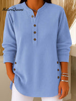 Women's Solid Color Crew Neck Long Sleeve Casual Loose Knit Pullover