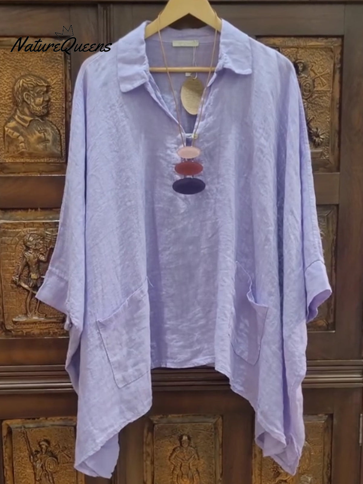 Women's Casual Cotton And Linen Shirt