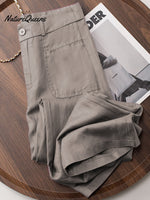 Women's Cotton And Linen Casual Pants
