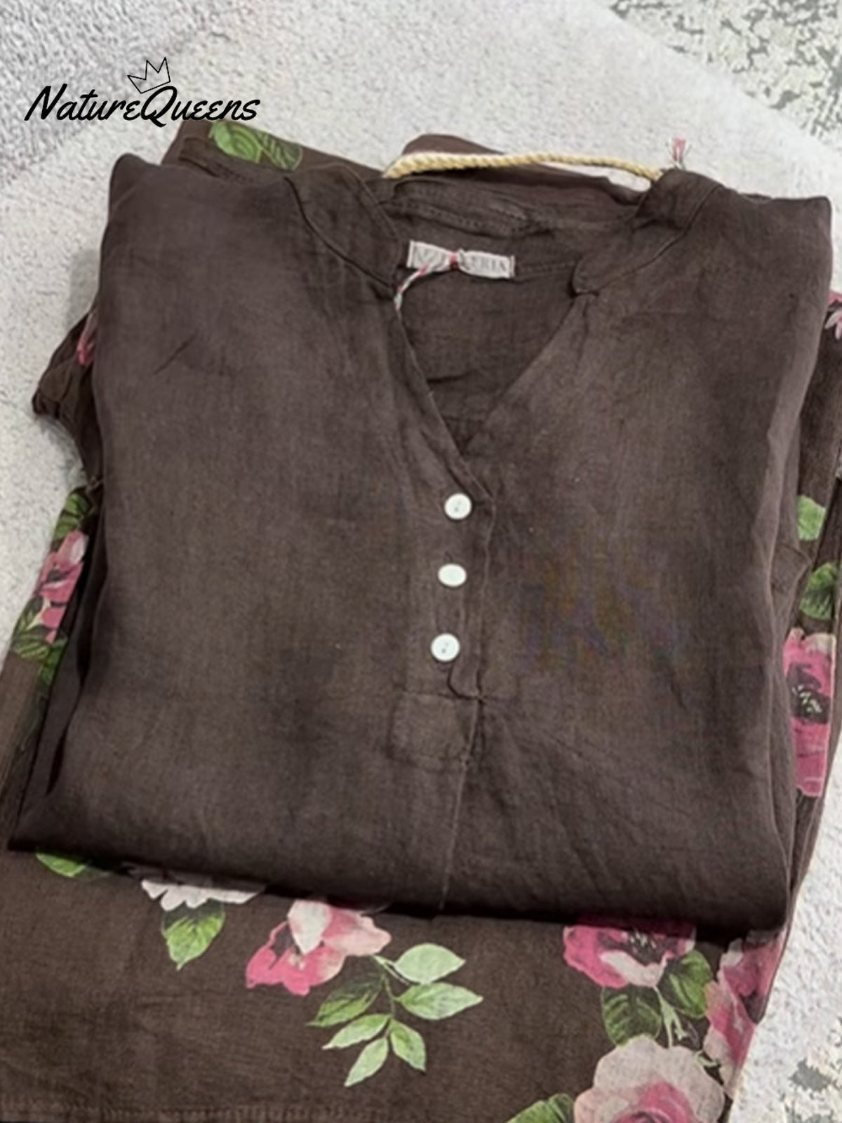 Women'sCasual Cotton And Linen Shirt