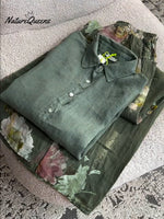 Women's Cotton and Linen Casual Shirt