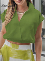 Women's Sleeveless Cotton and Linen Top