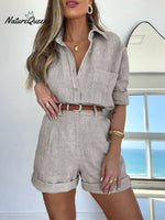 Cotton and Linen Shirt Suit