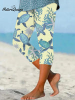 🔥Buy 3 Get 10% Off🔥Women's Hawaiian Turtle Print Resort Casual Leggings