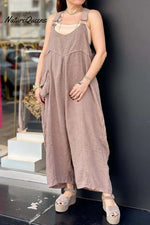 Women's casual overalls jumpsuit