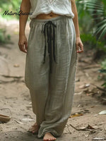 Simple And Comfortable Women's Casual Linen Pants