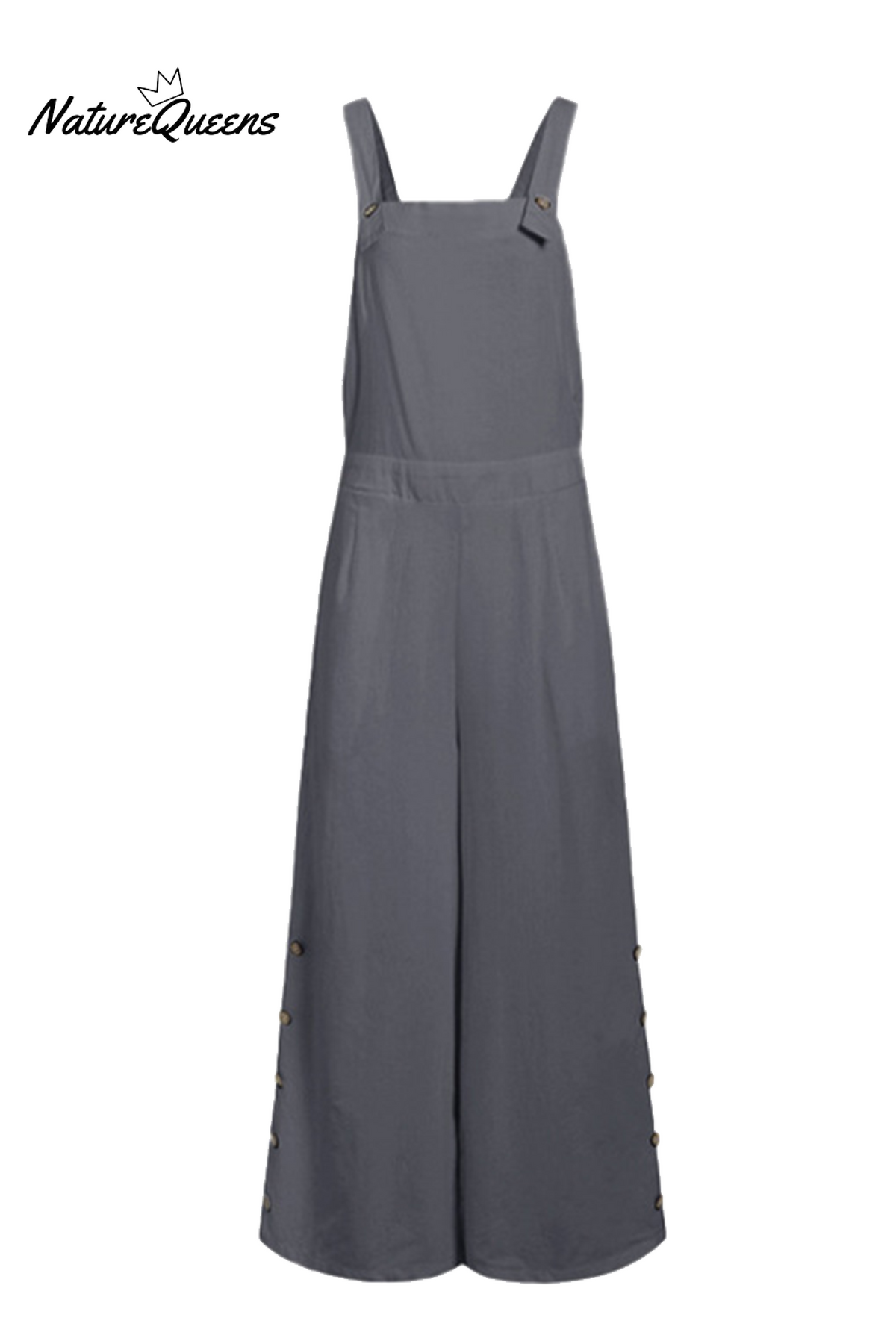 Casual Solid Buckle Square Collar Regular Jumpsuits(5 Colors)