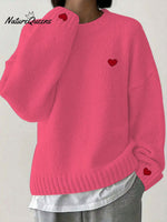 Women's Valentine's Day Heart Casual Sweater