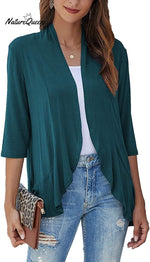 Women’s Casual Lightweight Open Front Cardigans Jasper / S (Uk6 - 8)