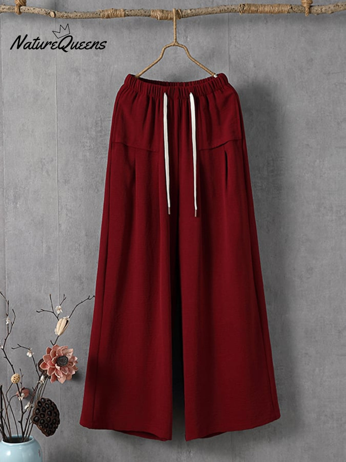 Women's Solid Color Simple Versatile Loose Casual Pants