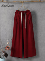 Women's Solid Color Simple Versatile Loose Casual Pants