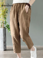 Women's Cotton Linen Fashion Loose Casual Pants