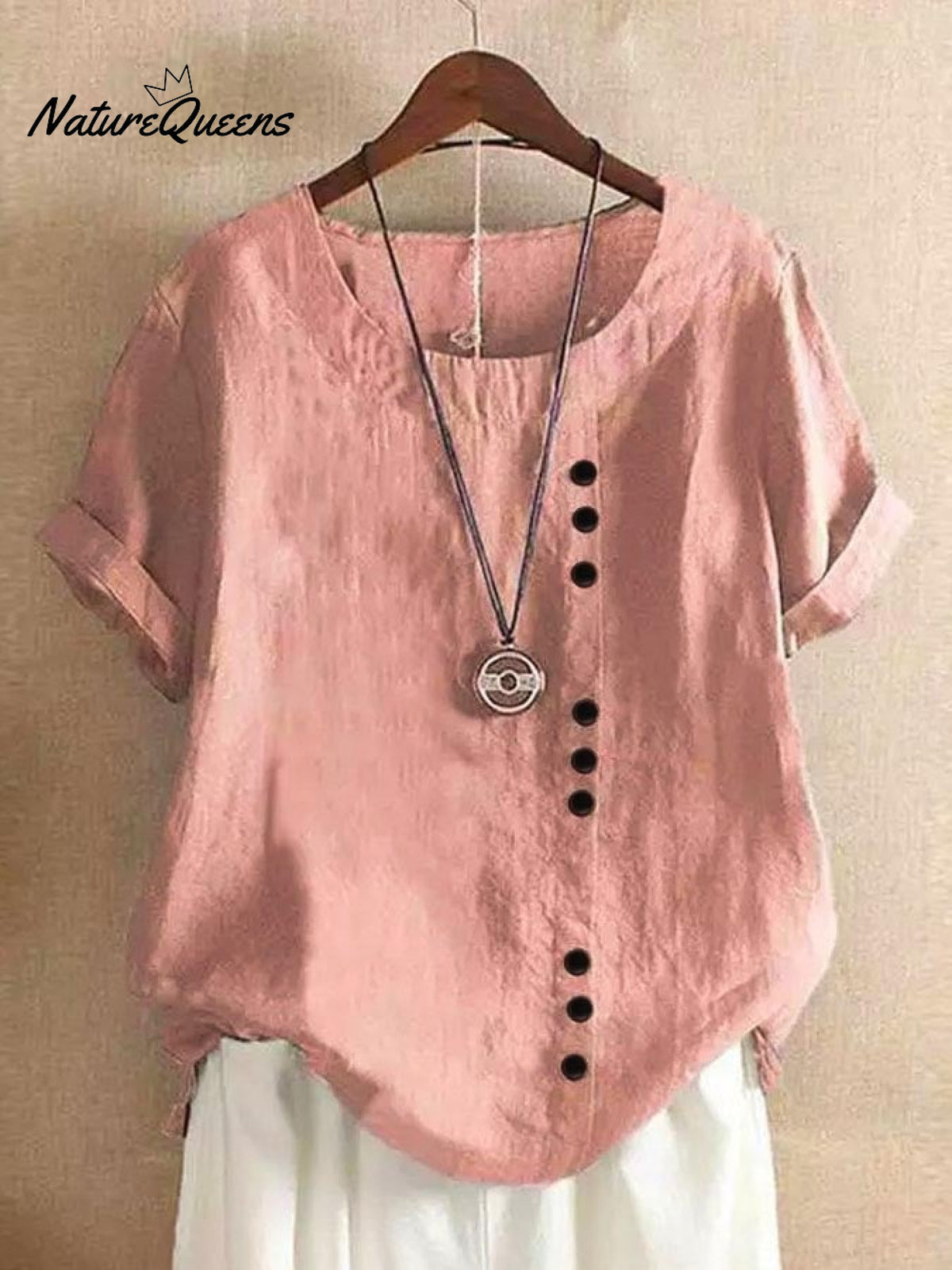 Loose Simple Solid Color Top