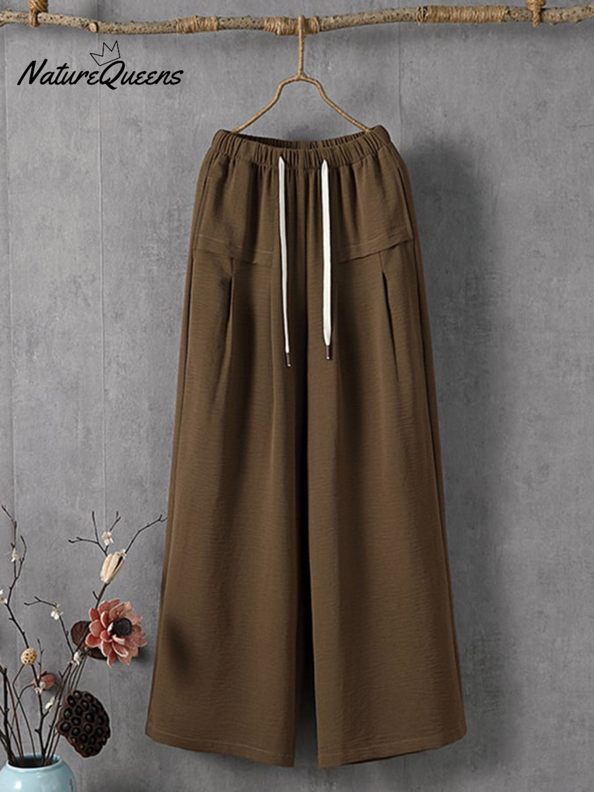 Women's Solid Color Simple Versatile Loose Casual Pants