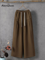 Women's Solid Color Simple Versatile Loose Casual Pants