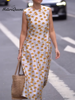 Art Polka Dot A-Line Dress with Pockets