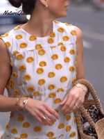 Art Polka Dot A-Line Dress with Pockets