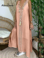 Women's Lace V-neck Casual Suspender Dress