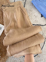 Women's Cotton And Linen Casual Pants