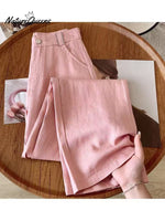 Women's Tencel and Linen Jacquard Pants