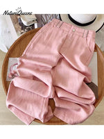 Women's Tencel and Linen Jacquard Pants