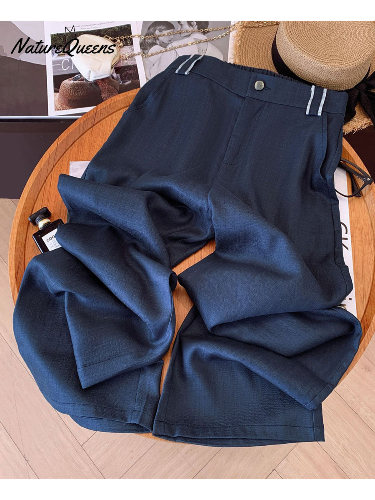 Women's Tencel and Linen Jacquard Pants