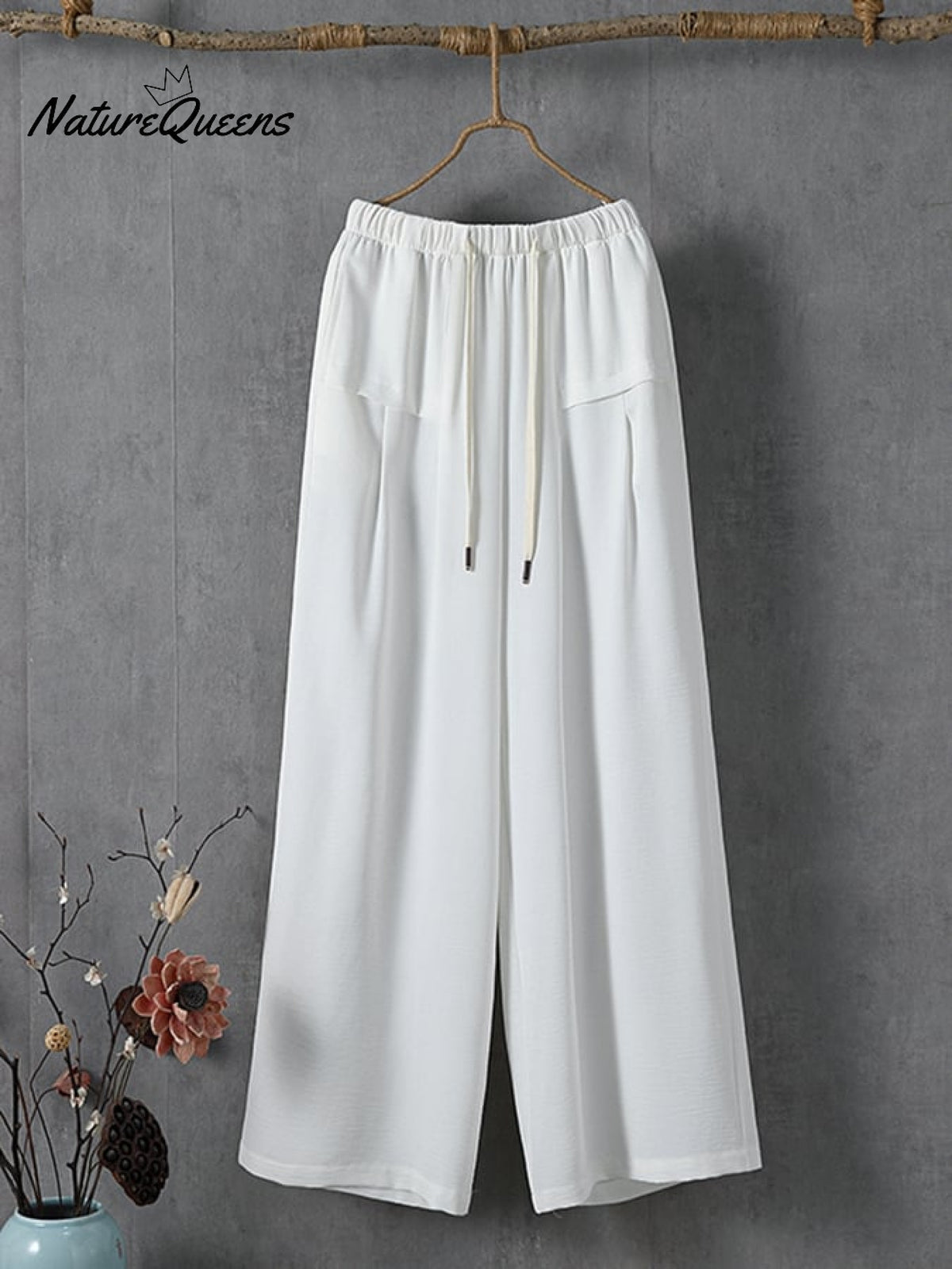 Women's Solid Color Simple Versatile Loose Casual Pants