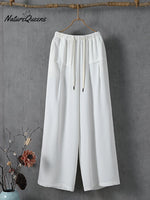 Women's Solid Color Simple Versatile Loose Casual Pants