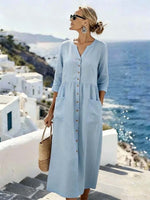 Women'S Casual Solid ColorDress
