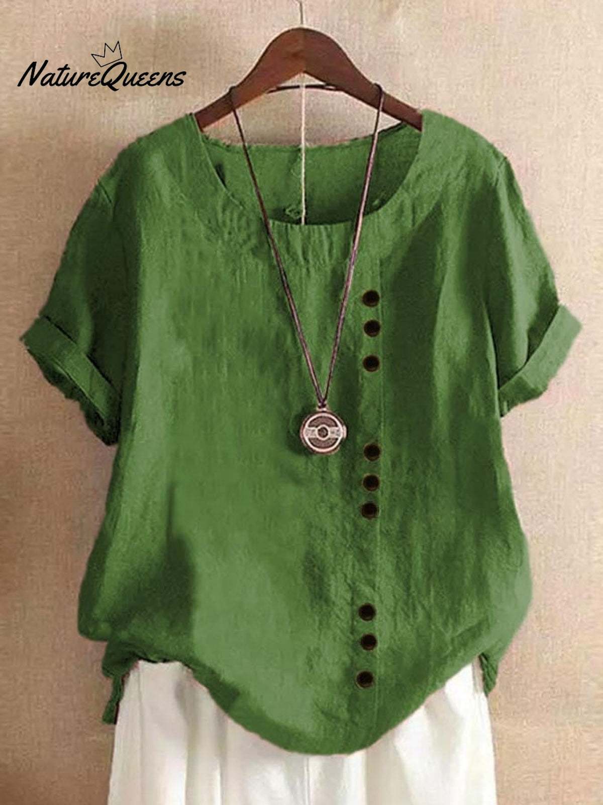 Loose Simple Solid Color Top