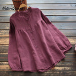 Long Sleeve Loose Cotton Shirt