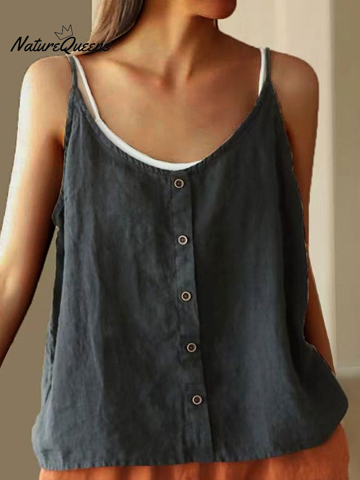 Women's Cotton Casual Loose Tank Top