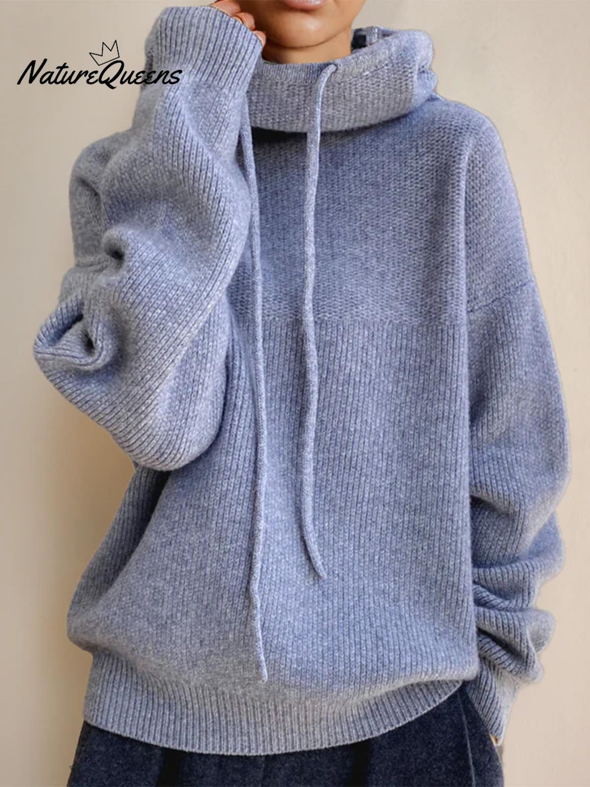 Cozy Loose Turtleneck Pullover Sweater