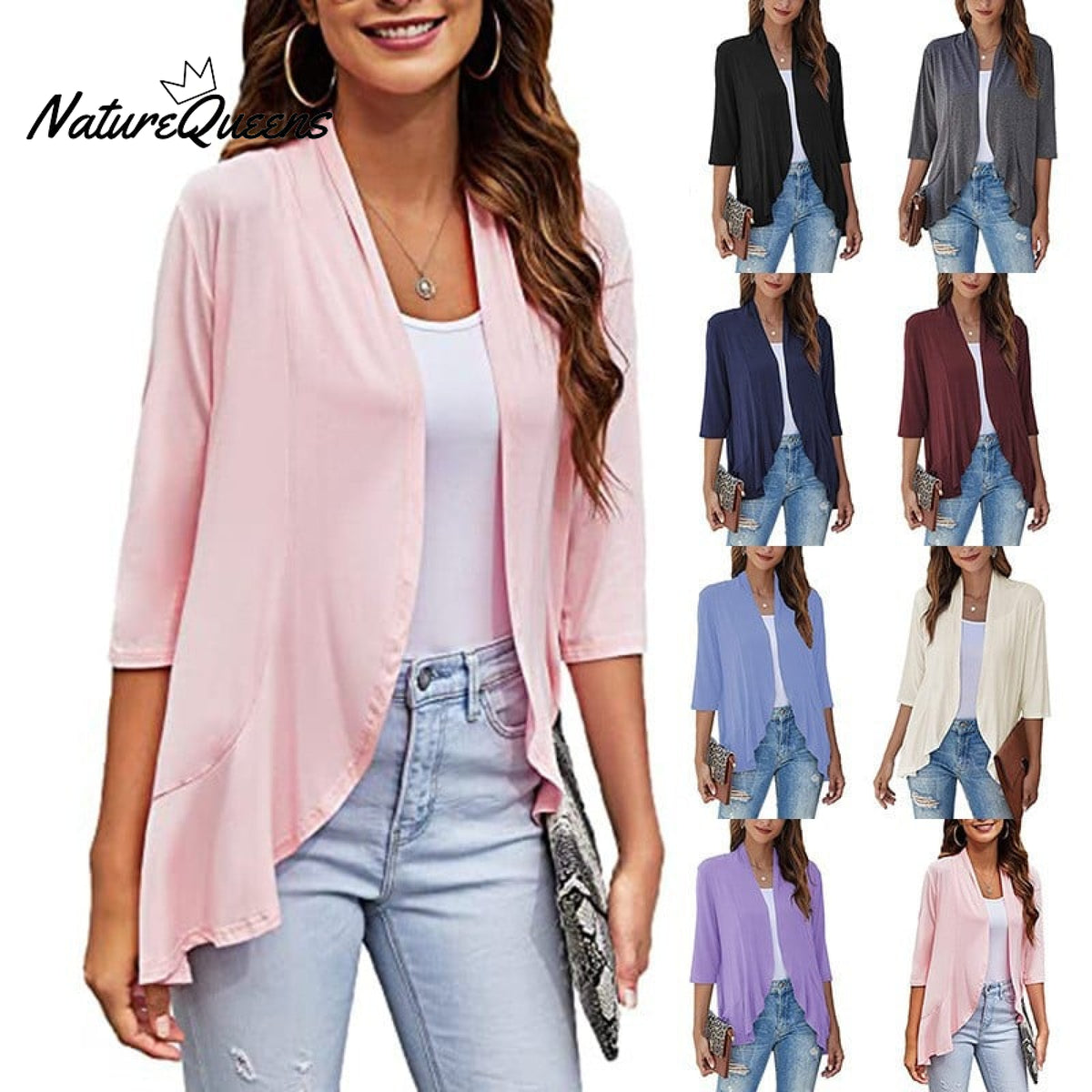 Women’s Casual Lightweight Open Front Cardigans