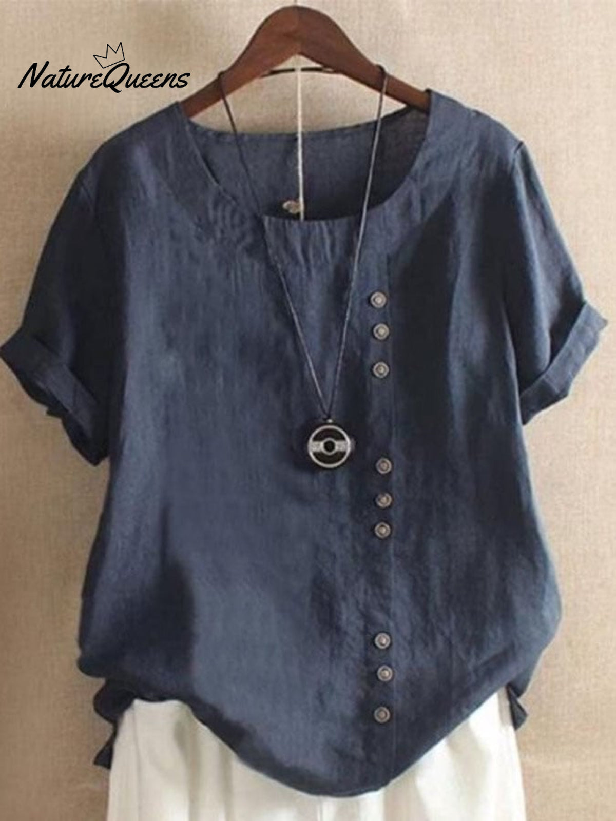 Loose Simple Solid Color Top
