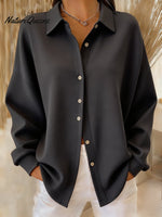 Women's Casual Loose Multi-Color Autumn And Winter Shirt