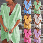 Summer Cotton Loose Short DressesCasual Women'sshirt