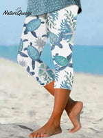 🔥Buy 3 Get 10% Off🔥Women's Hawaiian Turtle Print Resort Casual Leggings